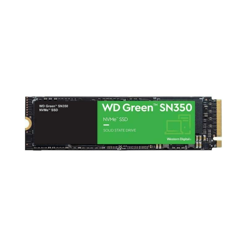 SSD|WESTERN DIGITAL|Green SN350|500GB|M.2|PCIe Gen3|NVMe|TLC|Write speed 1500 MBytes/sec|Read speed 2400 MBytes/sec|2.38mm|TBW 6