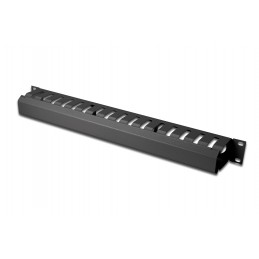 Digitus | 1U cable management cage detachable rear plate | DN-97617 | Black | For installation on the 483 mm (19 ) profile rails
