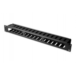 Digitus | 1U cable management cage detachable rear plate | DN-97617 | Black | For installation on the 483 mm (19 ) profile rails