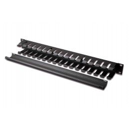 Digitus | 1U cable management cage detachable rear plate | DN-97617 | Black | For installation on the 483 mm (19 ) profile rails