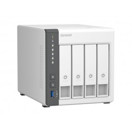 QNAP | 4 Bay ARM | TS-433-4G | Cortex-A55 | ARM 4-core | Processor frequency 2.0 GHz | 4 GB | On board (non-expandable)