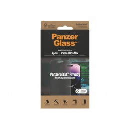 PanzerGlass | Screen protector | Apple | iPhone 14 Pro Max | Glass | Black | Classic Fit | Privacy