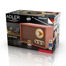 Adler | Retro Radio | AD 1171 | 10 W | Brown