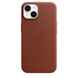 Apple | 14 Leather Case with MagSafe | Case with MagSafe | Apple | iPhone 14 | Leather | Umber