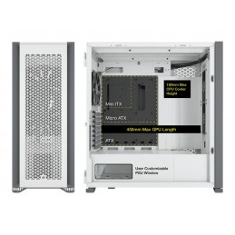 Corsair | Tempered Glass PC Case | 7000D AIRFLOW | Side window | White | Full-Tower | Power supply included No | ATX