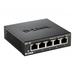 D-Link | Ethernet Switch | DGS-105/E | Unmanaged | Desktop | 1 Gbps (RJ-45) ports quantity 5 | 60 month(s)