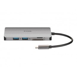 D-Link | 8-in-1 USB-C Hub with HDMI/Ethernet/Card Reader/Power Delivery | DUB-M810 | USB hub | USB Type-C