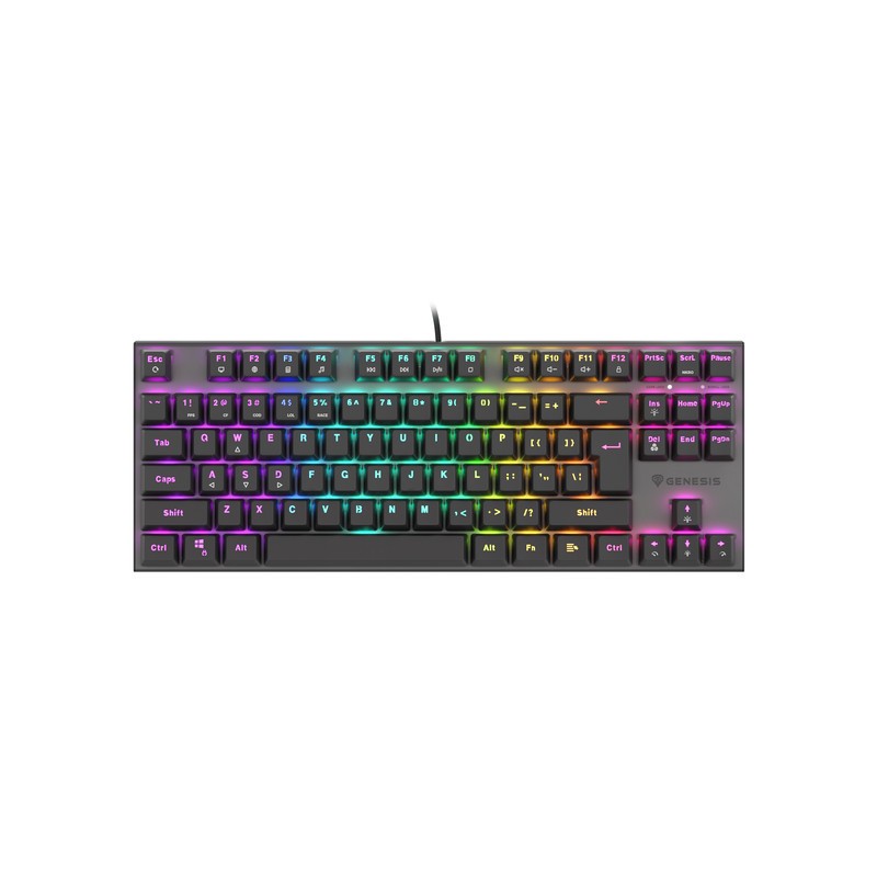 Genesis | THOR 303 TKL | Black | Mechanical Gaming Keyboard | Wired | RGB LED light | US | USB Type-A | 865 g | Replaceable "HOT