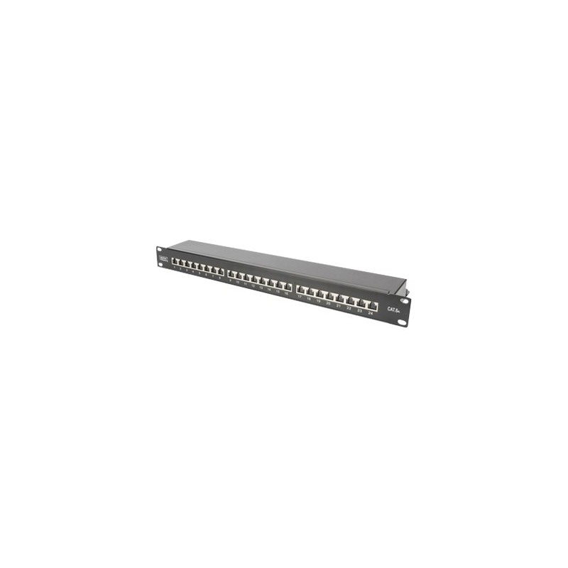 CAT 6A | Patch Panel | RJ45, 8P8C | Suitable for 483 mm (19") cabinet mounting Transmission properties: Category 6A, Class EA Ar