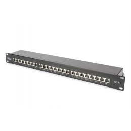 CAT 6A | Patch Panel | RJ45, 8P8C | Suitable for 483 mm (19") cabinet mounting Transmission properties: Category 6A, Class EA Ar