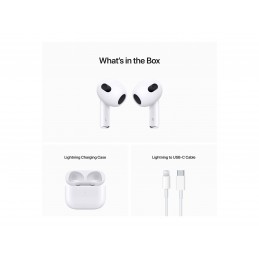 Apple | AirPods (3rd generation) with Lightning Charging Case | Wireless | In-ear | Bluetooth | Wireless