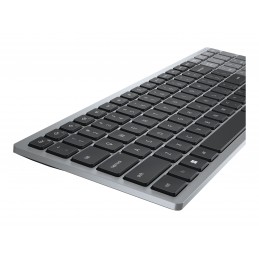 Dell | Keyboard | KB740 | Keyboard | Wireless | RU | Titan Gray | 2.4 GHz, Bluetooth 5.0 | 506 g