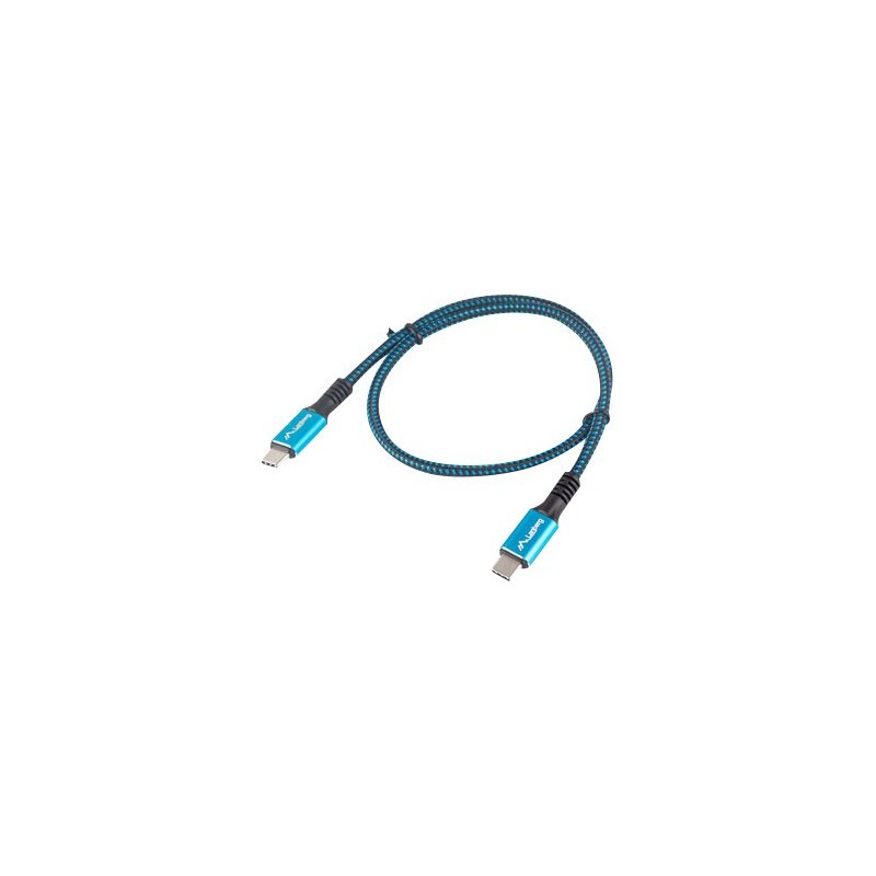 Lanberg | USB-C to USB-C Cable | Black/Blue | 0.5 m