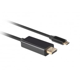 Lanberg USB-C to DisplayPort Cable, 3 m 4K/60Hz, Black | Lanberg | USB-C to DisplayPort Cable | Black | 3 m