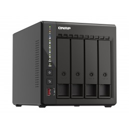 QNAP | 4-Bay desktop NAS | TS-453E-8G | Up to 4 HDD/SSD Hot-Swap | Intel Celeron | J6412 Quad-Core | Processor frequency 2.6 GHz