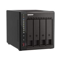 QNAP | 4-Bay desktop NAS | TS-453E-8G | Up to 4 HDD/SSD Hot-Swap | Intel Celeron | J6412 Quad-Core | Processor frequency 2.6 GHz