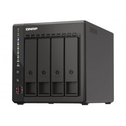 QNAP | 4-Bay desktop NAS | TS-453E-8G | Up to 4 HDD/SSD Hot-Swap | Intel Celeron | J6412 Quad-Core | Processor frequency 2.6 GHz