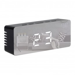 Adler | Alarm Clock | AD 1189B | Alarm function | Black