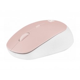 Natec | Mouse | Harrier 2 | Wireless | Bluetooth | White/Pink