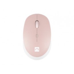 Natec | Mouse | Harrier 2 | Wireless | Bluetooth | White/Pink