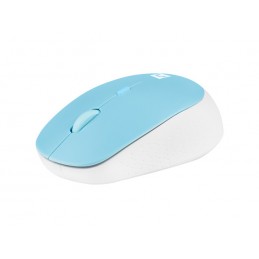 Natec | Mouse | Harrier 2 | Wireless | Bluetooth | White/Blue