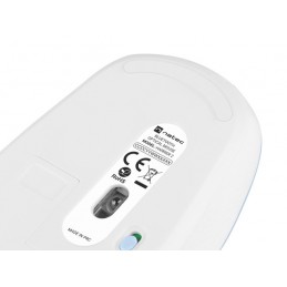 Natec | Mouse | Harrier 2 | Wireless | Bluetooth | White/Blue