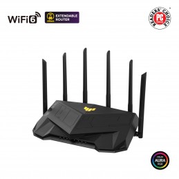 Dual Band WiFi6 Gigabit Router | TUF Gaming AX6000 | 802.11ax | 1148+4804 Mbit/s | 10/100/1000 Mbit/s | Ethernet LAN (RJ-45) por