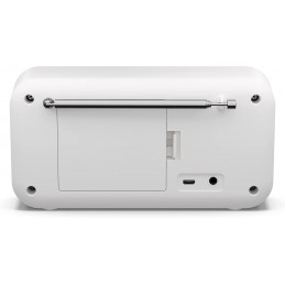 Sharp DR-P420(WH) Tokyo Portable Digital Radio, FM/DAB/DAB+, Bluetooth 5.0, USB or Battery Powered, Snowy White | Sharp | Tokyo 