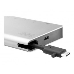 Digitus | USB-C Multiport Travel Dock | DA-70866 | Docking station | Ethernet LAN (RJ-45) ports 1 | VGA (D-Sub) ports quantity 1