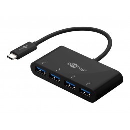 Goobay | 4-Port USB-C Multiport Adapter | 61073 | Type-C | USB-A