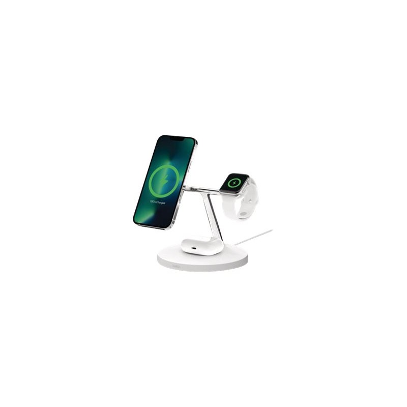 Belkin | Pro MagSafe 3in1 Wireless Charging Stand + AC Power Adapter | BOOST CHARGE