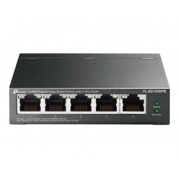 TP-LINK | 5-Port Gigabit Easy Smart Switch with 4-Port PoE+ | TL-SG105MPE | Managed L2 | Desktop | 60 month(s)