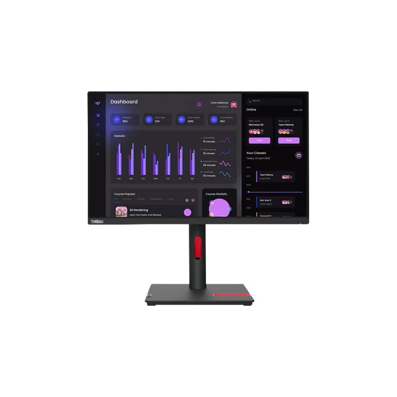 Lenovo | ThinkVision | T24i-30 | 23.8 " | IPS | FHD | 16:9 | 60 Hz | 4 ms | 1920 x 1080 | 250 cd/m | HDMI ports quantity 1 | Bla