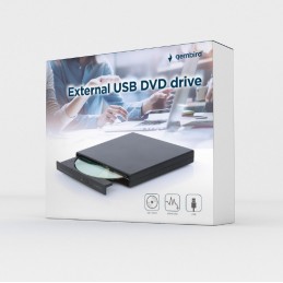 Gembird | External USB DVD drive | DVD-USB-04 | Interface USB 2.0 | DVD | CD read speed 24 x | CD write speed 24 x