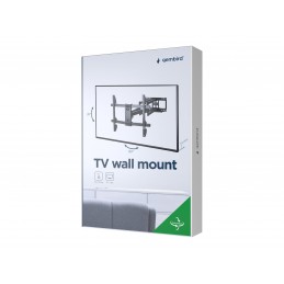 Gembird | Full-motion wall mount | Fixed | 37-80 " | Maximum weight (capacity) 60 kg | Black