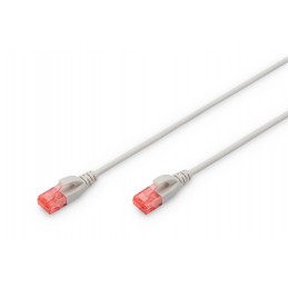 CAT 6 U-UTP Slim patch cord | Patch cord | Transparent red coloured connector for easy identification of Category 6 (250 MHz). I