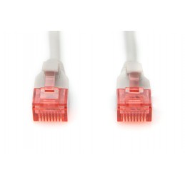 CAT 6 U-UTP Slim patch cord | Patch cord | Transparent red coloured connector for easy identification of Category 6 (250 MHz). I