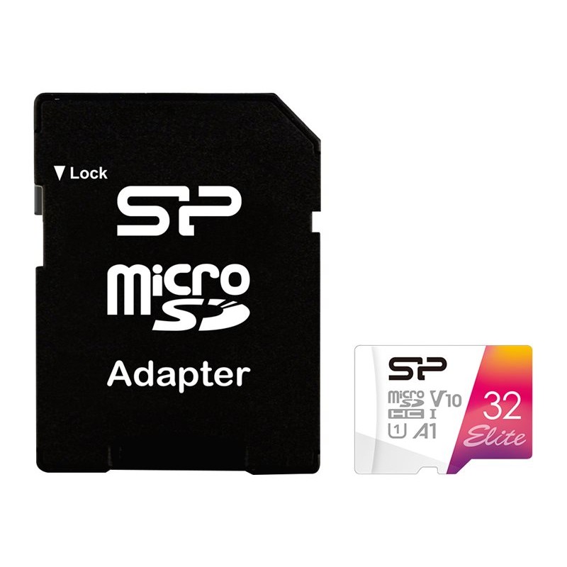 Silicon Power | microSDHC UHS-I Memory Card | Elite | 32 GB | microSDHC/SDXC | Flash memory class 10