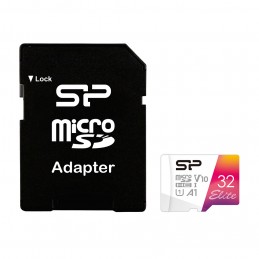 Silicon Power | microSDHC UHS-I Memory Card | Elite | 32 GB | microSDHC/SDXC | Flash memory class 10