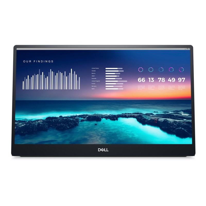 Dell | Portable Monitor | P1424H | 14 " | LCD | FHD | 16:9 | N/A Hz | 6 ms | 1920 x 1080 | 300 cd/m | Silver