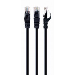 UTP Cat6 | Patch cord | PVC AWG 26 (7 x 0.15 mm wire) | Black | 5 m