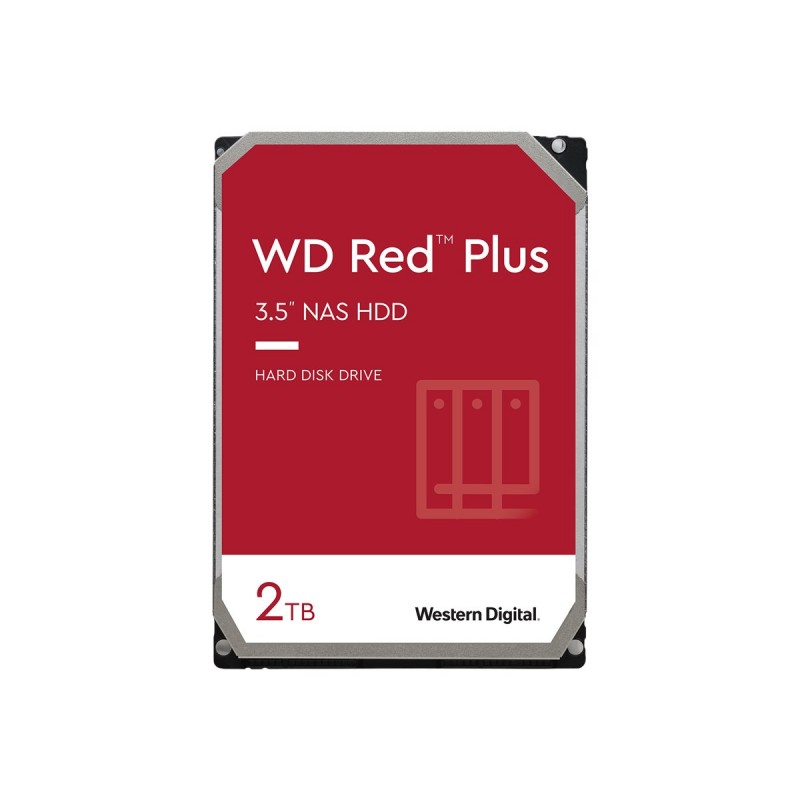 Western Digital | Red Plus NAS Hard Drive | WD20EFPX | 5400 RPM | 2000 GB | 64 MB