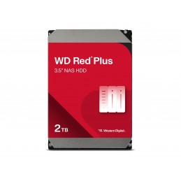 Western Digital | Red Plus NAS Hard Drive | WD20EFPX | 5400 RPM | 2000 GB | 64 MB