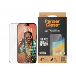 PanzerGlass | Screen protector | Apple | IPhone 15 Pro Max | Glass | Transparent | Ultra-wide fit, Scratch resistant, Drop prote