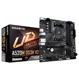 Gigabyte | A520M DS3H V2 | Processor family AMD | Processor socket AM4 | DDR4 DIMM | Memory slots 2 | Number of SATA connectors 