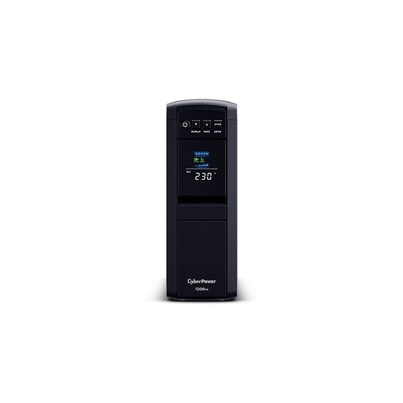 CyberPower | PFC Sinewave UPS Series | CP1350PFCLCD | 1350 VA | 880 W | 144 V | 88 V | NEMA 5-15P, 5 ft. cord