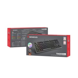 Genesis | Mechanical Gaming Keyboard | THOR 404 TKL RGB | Black | Mechanical Gaming Keyboard | Wired | US | USB Type-A | 1005 g 