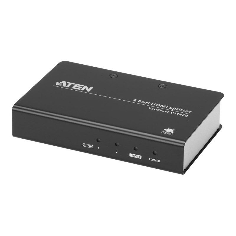 Aten | 2-Port True 4K HDMI Splitter | VS182B | Input: 1 x HDMI Type A Female Output: 2 x HDMI Type A Female