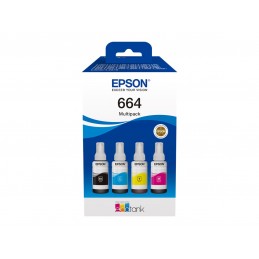 Epson 664 EcoTank 4-colour multipack | Epson C13T66464A | Epson 664 EcoTank 4-colour multipack | Ink tank | Black, yellow, cyan,