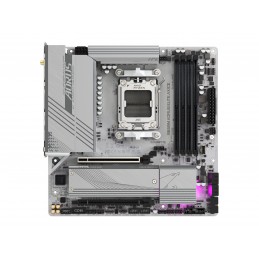 Gigabyte | B650M A ELITE AX ICE | Processor family AMD | Processor socket AM5 | DDR5 | Supported hard disk drive interfaces SATA